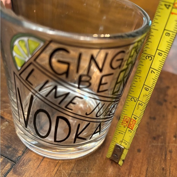 Mud Pie ginger beer rock glasses set of 2 - Picture 5 of 6